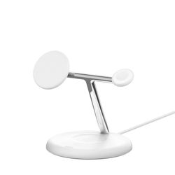 Belkin WIZ023VFWH oplader til mobil enhed Hovedtelefoner, Smartphone, SmartWatch Hvid USB Trådløs opladning Indendørs