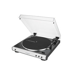 Audio-Technica AT-LP60XBT Remdriven skivtallrik Vit Helautomatisk