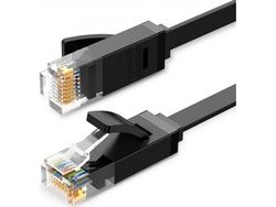Ugreen Ethernet RJ45 flatkabel, Cat.6, UTP, 10m (svart)