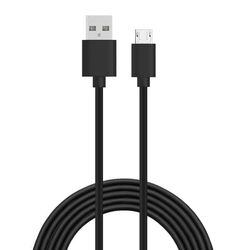 Opladningskabel Micro-USB - 3M - Samsung/PS4/PS3/HTC/Nexus/Nokia - V8 BLACK