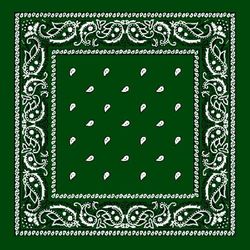 Grønn Paisley Bandana