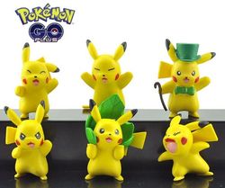 6 Pack Pokemon Pikachu Figurer