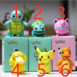 Original Pikachu Pokemon Figurer 8CM Ny Modell