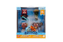 Minecraft Legends Metallfigurer 4-Pack