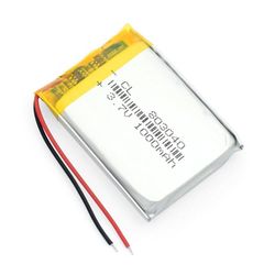 1-stycke uppladdningsbart Lipo-batteri 803040 (3,7v, 1000mAh Lipo) för Bluetooth-hörlurar, Smart Watch, POS - Batterier för allmänna ändamål Batteri