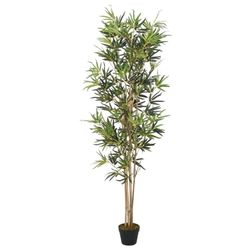 vidaXL Kunstig bambustre 368 blader 80 cm grønn
