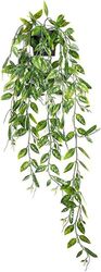 Moorle hængende kunstplante, inkl. 1 kunstigt hængende plante (60 cm), med urtepotteskjuler, kunstige planter