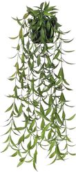 Moorle hængende kunstplante, inkl. 1 kunstigt hængende plante (60 cm), med urtepotteskjuler, kunstige planter