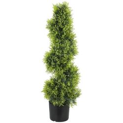 Kunstig cypres 90 cm spiral med potte, moderne dekoration