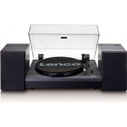 Lenco LS-300 vinylafspiller og højttalere, sort