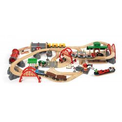 BRIO World 33052 - Rail & Road -deluxe uppsättning, stor låda