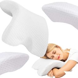 Ergonomisk pute med armhull og minneskum