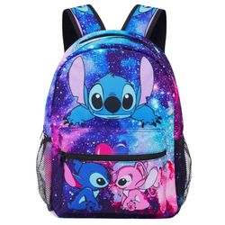 Lilo and Stitch-ryggsäck för skolan, skola, urban, resor, rymlig