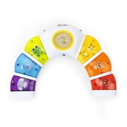 BABY EINSTEIN - Musikalisk pianoleksak - Lys och upptäck - Aktivitetsleksak med ljus, musik och skallra, 3 lägen - Flerspråkig