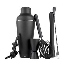 Cocktail Shaker Sett - Matt Svart