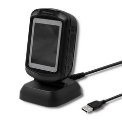 Qoltec 50864 stationär QR- och streckkodsläsare | USB