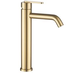 Håndvaskarmatur Ontario Js-11801-1Bg High Børstet Guld REA 14,5x4,5x30cm