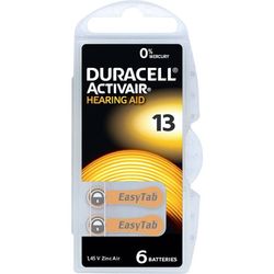 Duracell Hörapparatbatterier ZA 13 1.45 V 6 st 290 mAh Zink-luft Activair 13