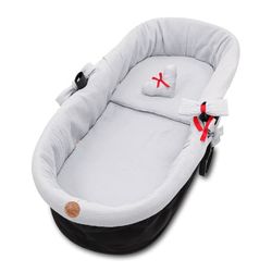 Kant för barnvagnar - överdrag till babybadbo barnvagnstillbehör set 3 stycken med kudde och muslinmadrass