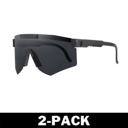 Viper Unisex Polarized Sports Solbriller Mat Sort
