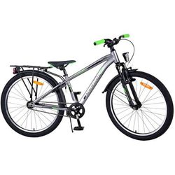 Volare - Barncykel - Cross 24 Tum Mörk Grå - Fotbroms