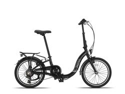 PACTO SIX ihopfällbar cykel aluminium v bromsar shimano 6-växlad holländsk cykel folding bike lågt insteg low entry