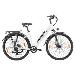 Elcykel TTGO HZ-28ST, för staden, Vit