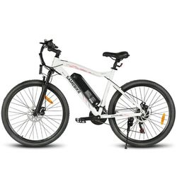 Elcykel för pendling SAMEBIKE SY26-II, 21 växlar, vit