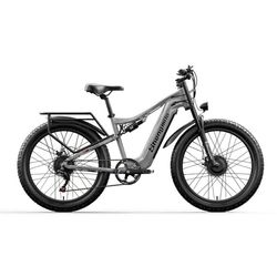 Shengmilo S600 48V 17.5AH batteri, 45 km/h, 75 km räckvidd, 1000W*2 motorer, 26*3.0 breda däck, dubbla motorer, elcykel för vuxna