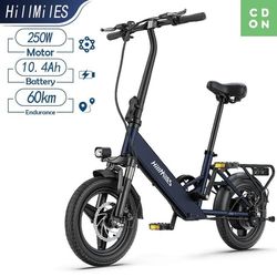 Elcykel - HillMiles Mile 1- 36V 10.4AH Batteri-250W Motor -25Km/h Maxhastighet-60Km Räckvidd-Vikbar -Blå