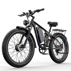 El-mountainbike E·BYCCO EB7PRO, Dubbelmotor, Svart