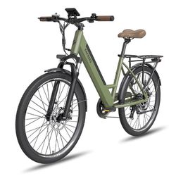 FAFREES F26 Pro 26 "City E-Bike 25 Km/h 250W Motor,36V 14.5Ah Inbäddat avtagbart batteri, Shimano 7 hastighetsväxlar, 26 tums däck