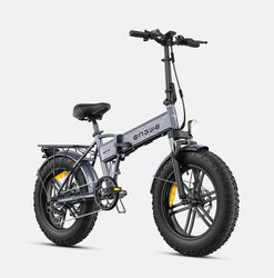 ENGWE EP-2 Boost Vikbar elektrisk cykel 250W, 20''* 4'' terrängdäck, 48V13Ah batteri, maximalt vridmoment 55Nm (med boost knapp),Grå