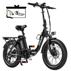 Vitilan U3 foldbar elcykel, 750W motor, 13AH batteri, maks. 45 km/t, Shimano 7-gear, skivebremse