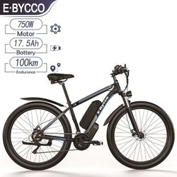 E-BYCCO E8 E-Bike 750W Motor 48V17.5AH Batteri Avtagbart Batteri 29 Tums Däck Mountain EBikes Vuxen City Pendlarcykel