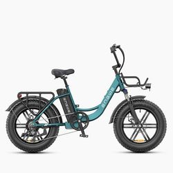 ENGWE L20 Boost 48V 13AH batteri, 250W motor, hastighet 25 km / h, räckvidd 126 km, 20 * 4,0 tum feta däck elcykel -grön