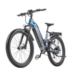 KIMDYMA K02 27,5'' fuldaffjedret elcykel, 1000W Peak-motor, 20AH batteri, 9 gear, hydraulisk bremse, 45 km/t maks.