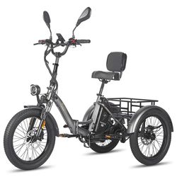 FAFREES F20 Mate elektrisk trehjuling för last, 500W motor, 30 km/h MAX, 23.45 AH batteri, 20*3.0 däck, certifierad version