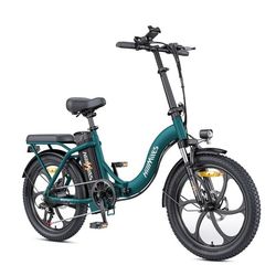 HillMiles MilePort 1 20” Fatbike Elcykel, 250W Motor, 36V 13Ah Batteri, 25 km/h, Upp till 100 km Räckvidd, Perfekt för Stadspendling