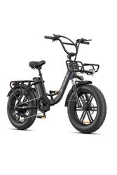 ENGWE L20 Boost elcykel 48V 13AH Batteri, 250W motor, hastighet 25 km/h, räckvidd 126 km, 20*4,0 tum tjocka däck Elcykel svart