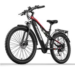 Randride YG90B 27,5" elcykel 48V17AH litiumbatteri 1000W hydrauliska bromsar med full fjädring terrängelcykel