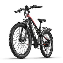 RANDRIDE YG90 Elcykel 1000W Svart – 45 km/h Snabb mountainbike 48V 17Ah
