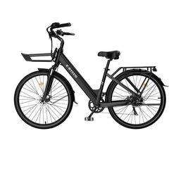 E-BYCCO V1 Elcykel 250W, 36V 15,6Ah, 25 km/h — 28×1,5-tums däck — Regulatoriskt kompatibel pendlarmodell — Svart