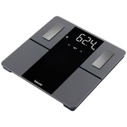 Beurer BF 500 Våg med kroppsanalays 76011 digital Vägningsområde=180 kg Svart Med Bluetooth