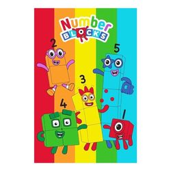Numberblocks Fleece Rainbow Blanket