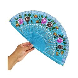 Vifte - Håndmalt i tre - Spansk stil Blomster - Flere fargevalg