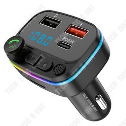 FM Bluetooth-sändare - TD® - MP3-spelare Bil - Bluetooth 5.0 - Bärbar Laddare - Handsfree Samtal