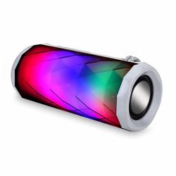 TG-167 Bluetooth-højttaler 5W med cool LED-lyseffekter og dobbelt bas, Grå