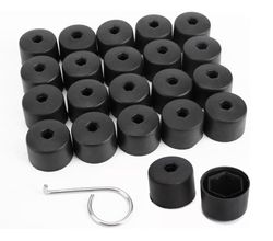 Hjulmøtrikdæksel / Hjulboltshætte 17mm - 20-Pak