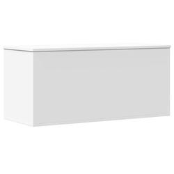 vidaXL Oppbevaringsboks hvit 100x42x46 cm konstruert tre